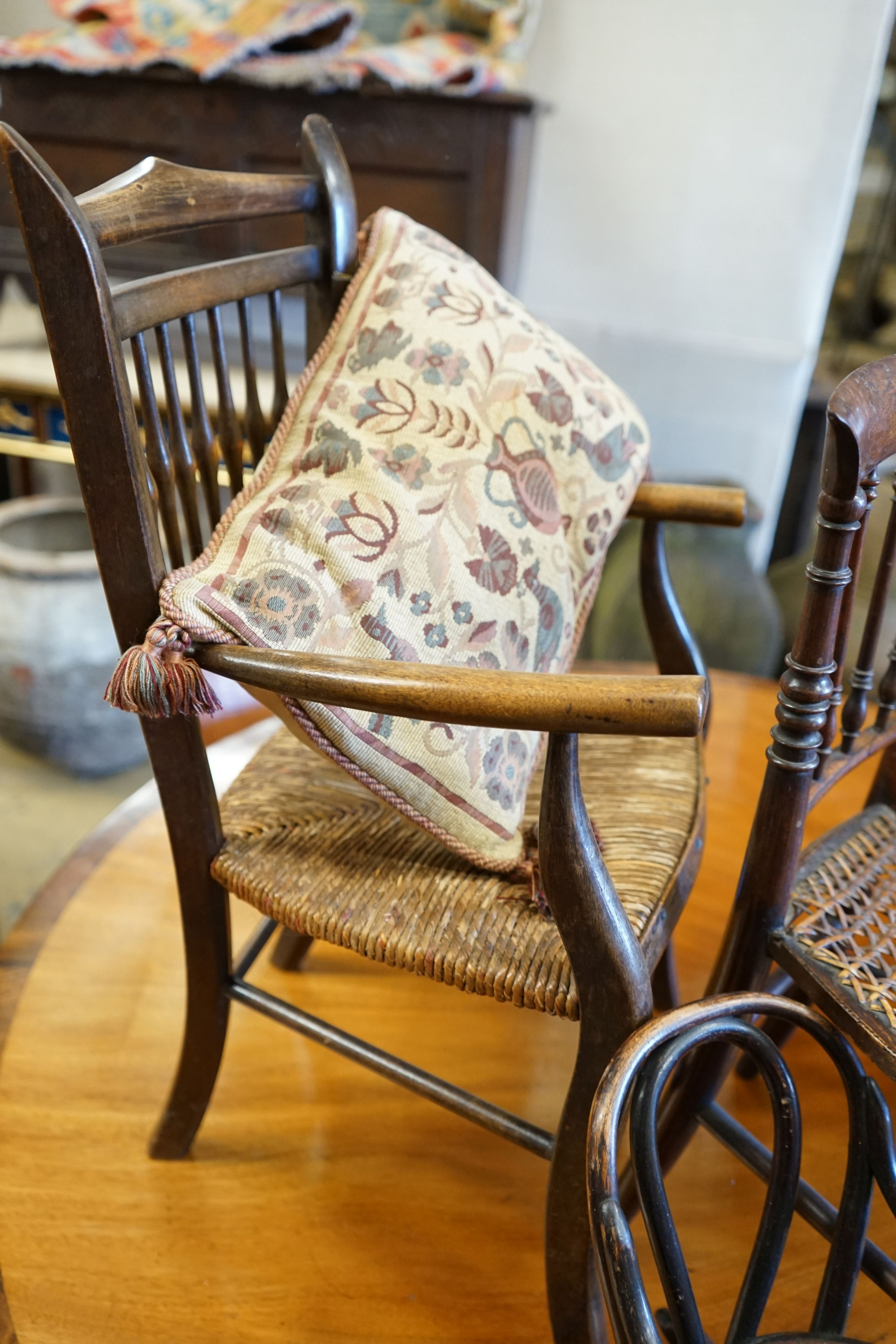 Four assorted Victorian and later miniature childs' and doll's chairs